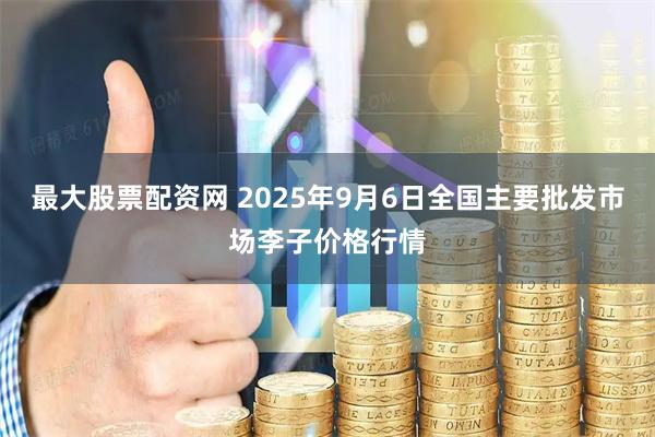 最大股票配资网 2025年9月6日全国主要批发市场李子价格行情